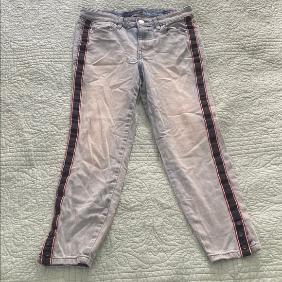 Tommy Hilfiger Tribeca Skinny Jeans with Ankle Snaps - Picture 1 of 4